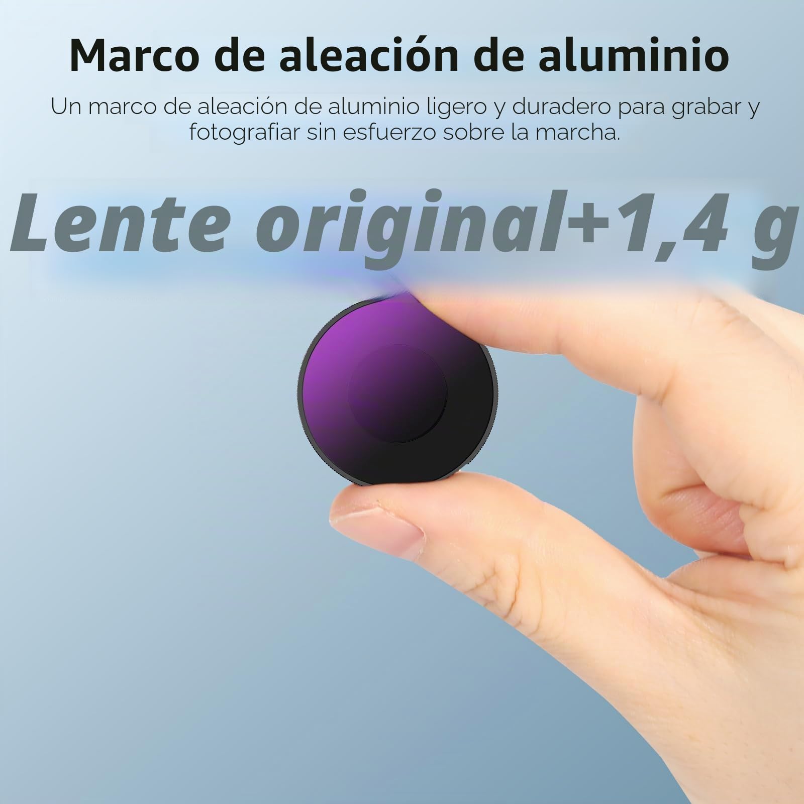 AMAZEAR ND & CPL - Juego de filtros para Insta360 Go Ultra, Insta 360 Go Ultra Accesorios - ND8+ND16+ND32+CPL - Juego de 4 filtros de lente | Cristal óptico | HD | Repelente al aceite | Fácil de