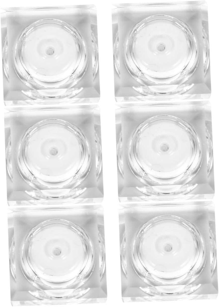 DOITOOL 6pcs Led Colorful Decorative Lamp Bases for Holders for Home Decor Parties and Displaying Glass Art and