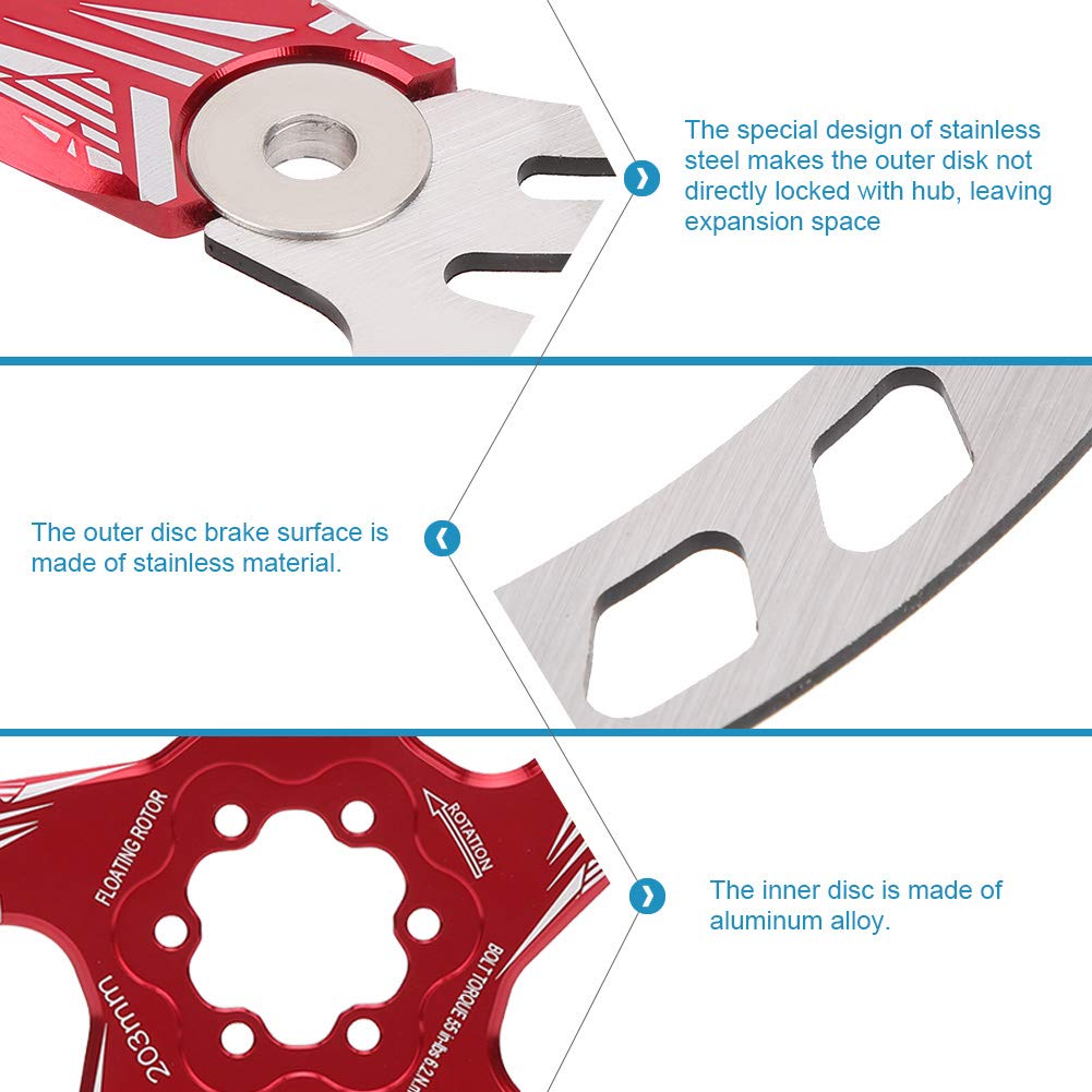 Easy to Adjust Mountain Disc Brake, Mountain Disc Brake, for Mountain Replacement Parts (Red)