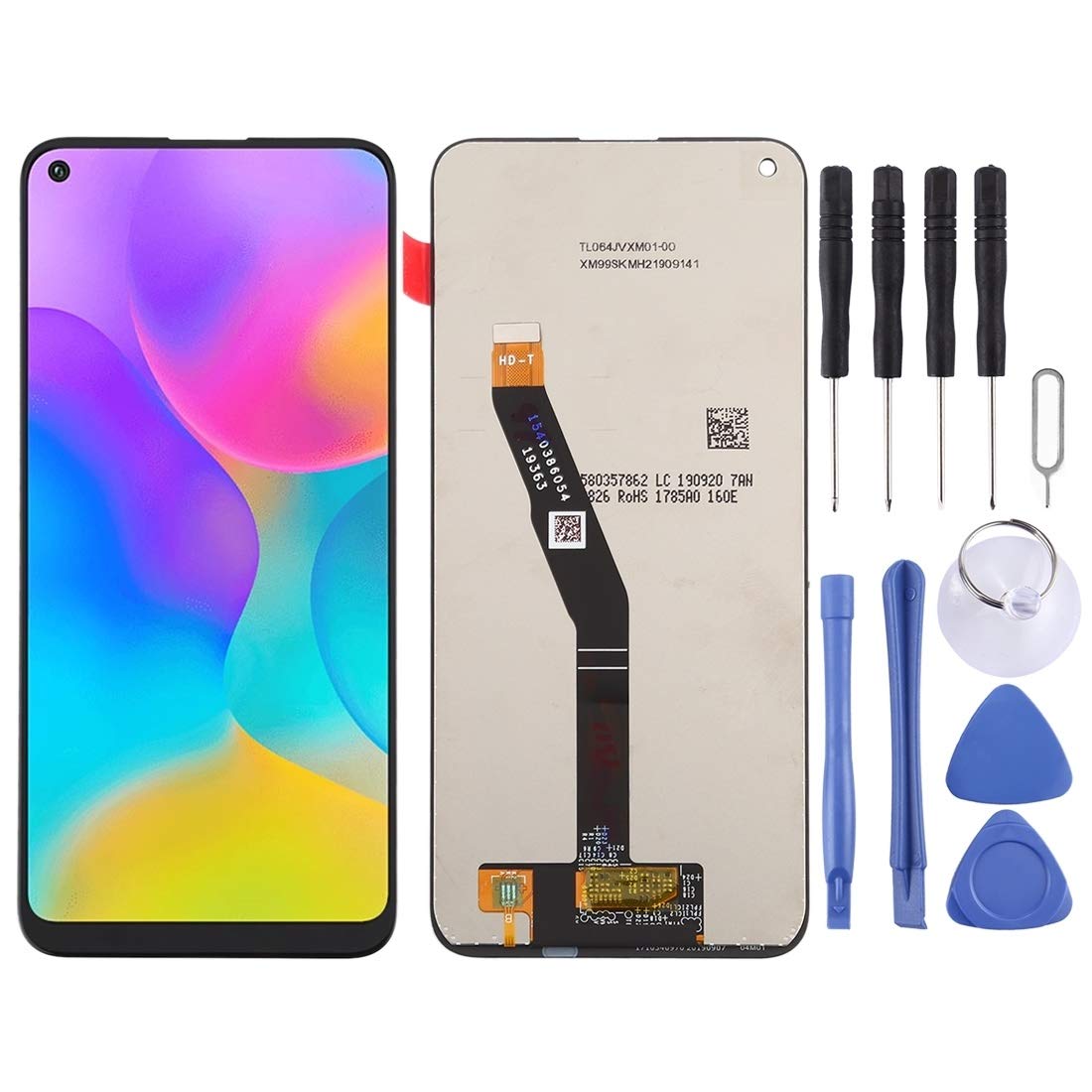 Écran LCD pour Huawei Honor Play 3 noir avec vitre tactile assemblé - 7