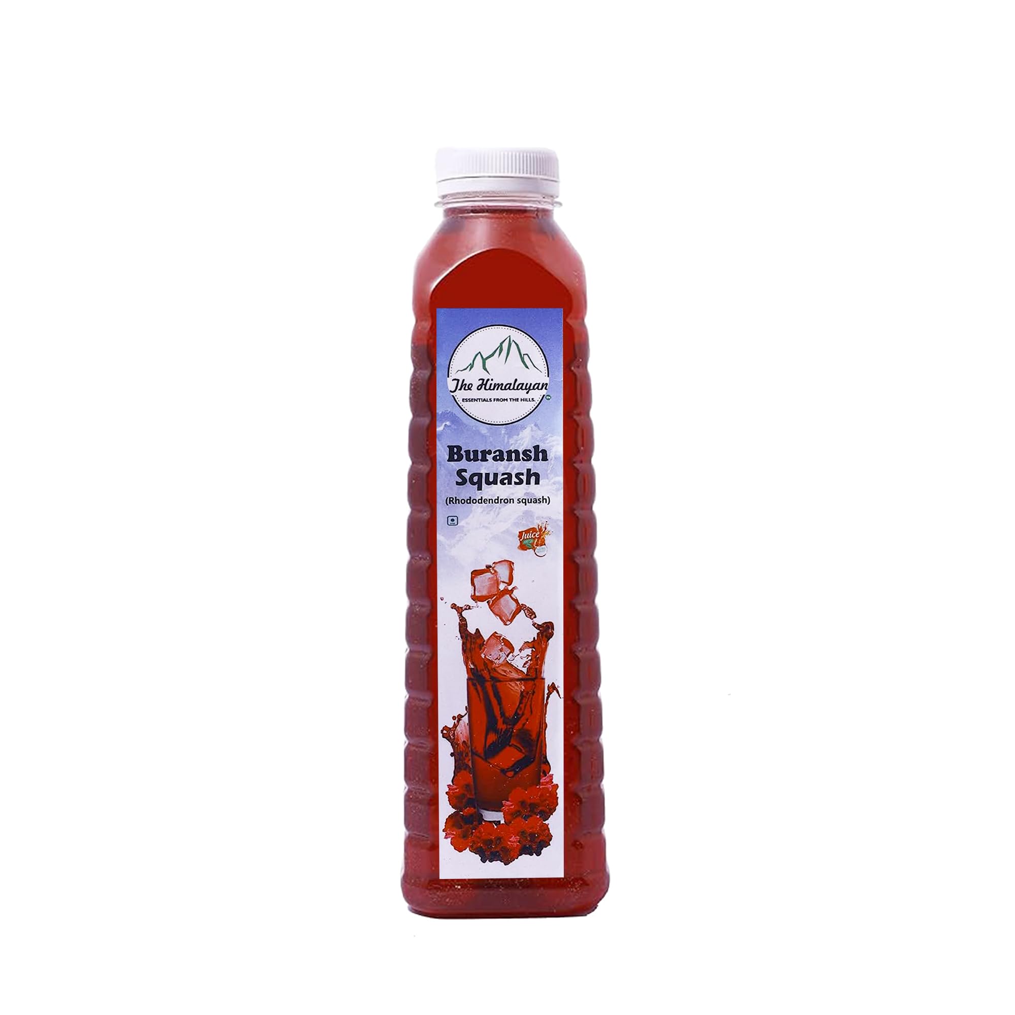 The Himalayan 100% Natural Buransh Red Flower Juice 750 ml Rich in Aroma, Antioxidants & Vitamin C with No Additives & Sugar Perfect for Hydration & Energy
