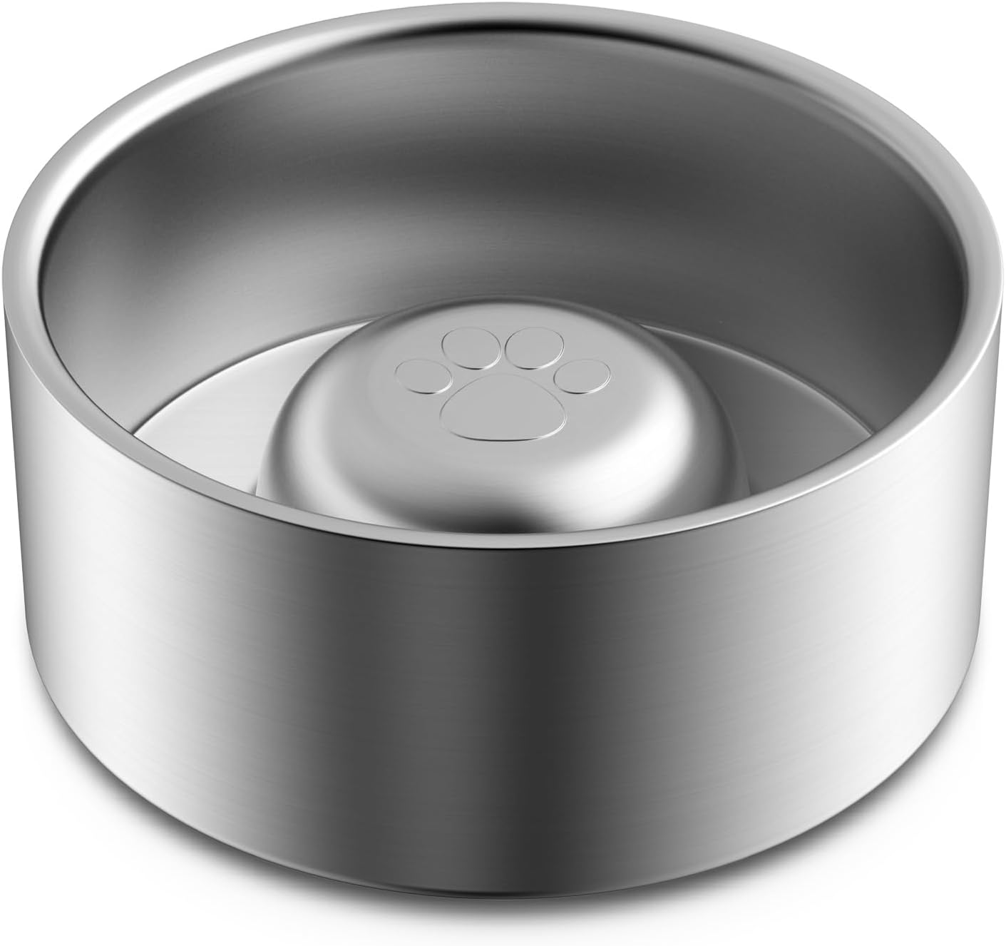 Dog Bowl Slow Feeder, Non Slip Heavy Dog Food Bowl, BPA Free, 304 18/8 Stainless Steel Slow Feeder Dog Bowls for Fast Eater, Dog Dish to Slow Down Eating for Small Medium Large Dogs, 27oz