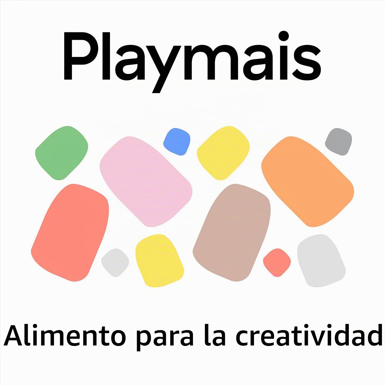 Playmais Mosaic Princess | 2300 piezas | Kit de manualidades | Juguete natural | Incluye esponja, 6 plantillas de diseño | vegano, responsable y seguro para niños y medio ambiente | a partir de 3 años