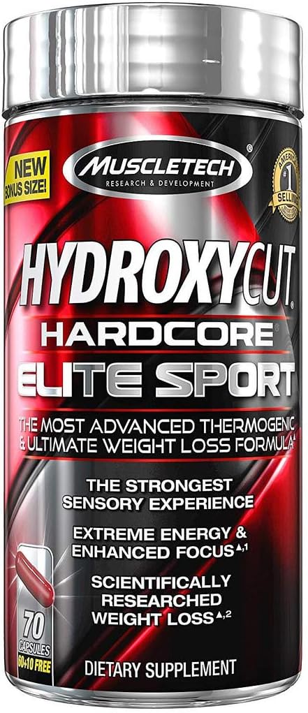 Hydroxycut Hardcore Elite Sport Capsules, 70 Count