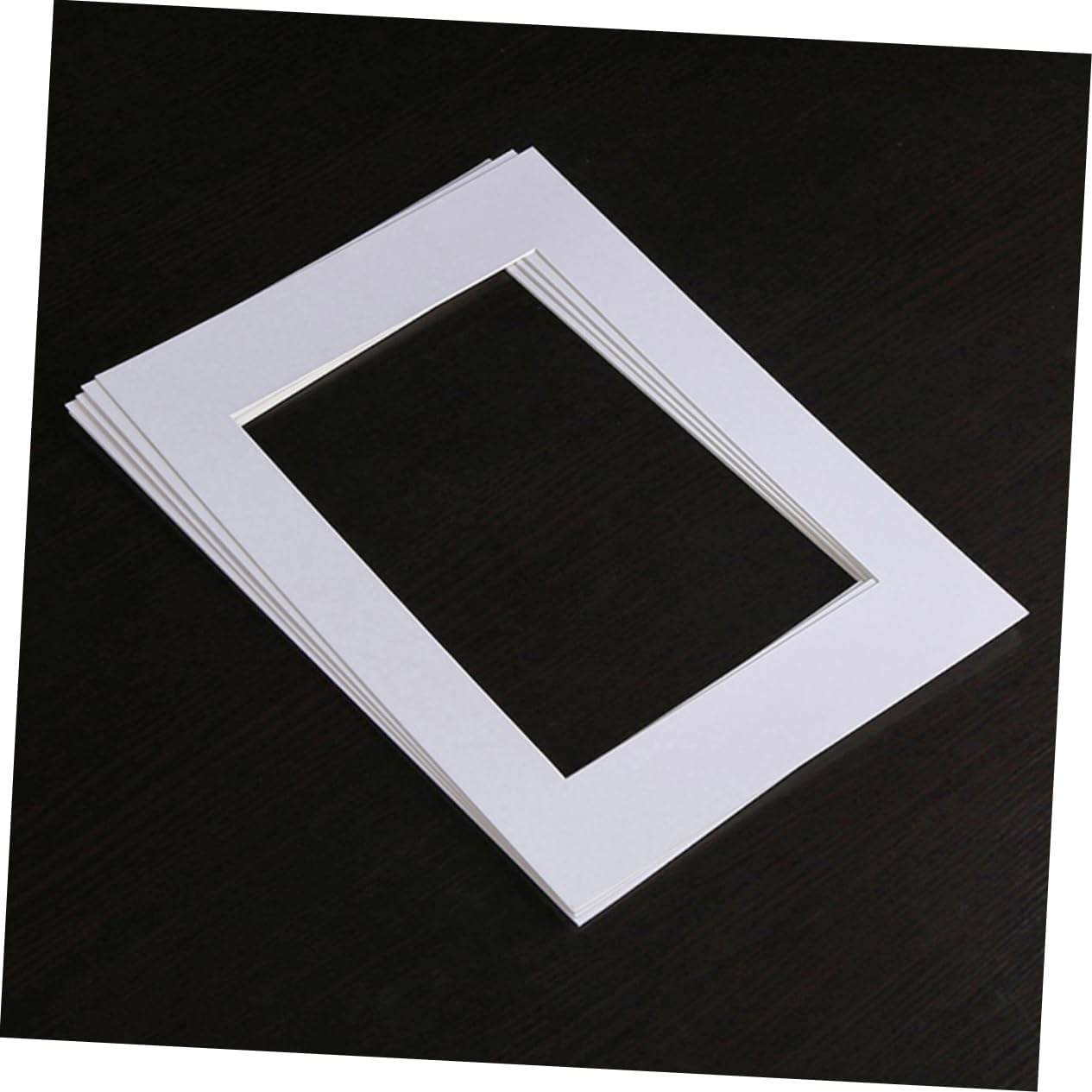 Amosfun 15pcs Pre Cut Photo Frame Mats for Openings Creative Picture Matting Backing Board for Artwork Display for DIY Projects and Home Decoration