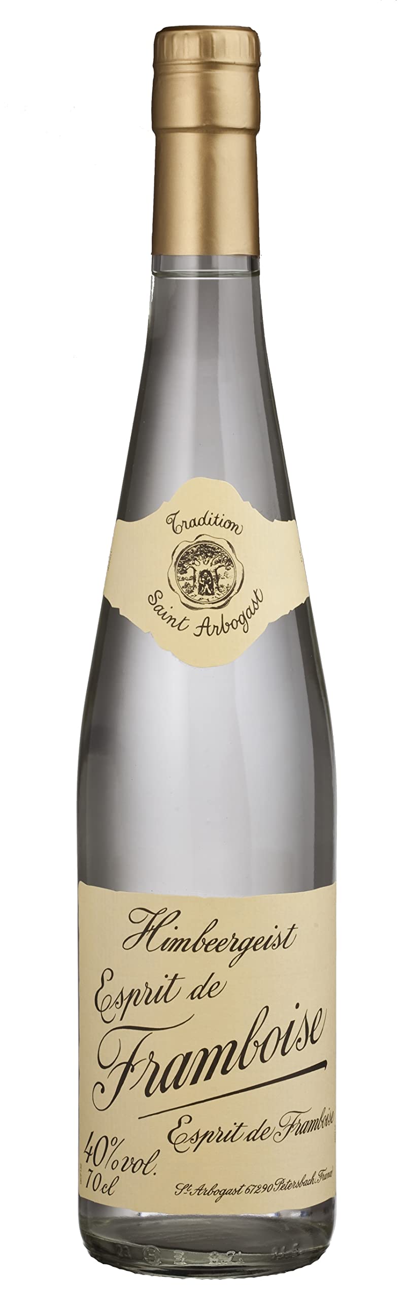 St Arbogast - Eau De Vie, Edler Himbeergeist Obstbrand aus dem Elsass (1 x 0.7 L)