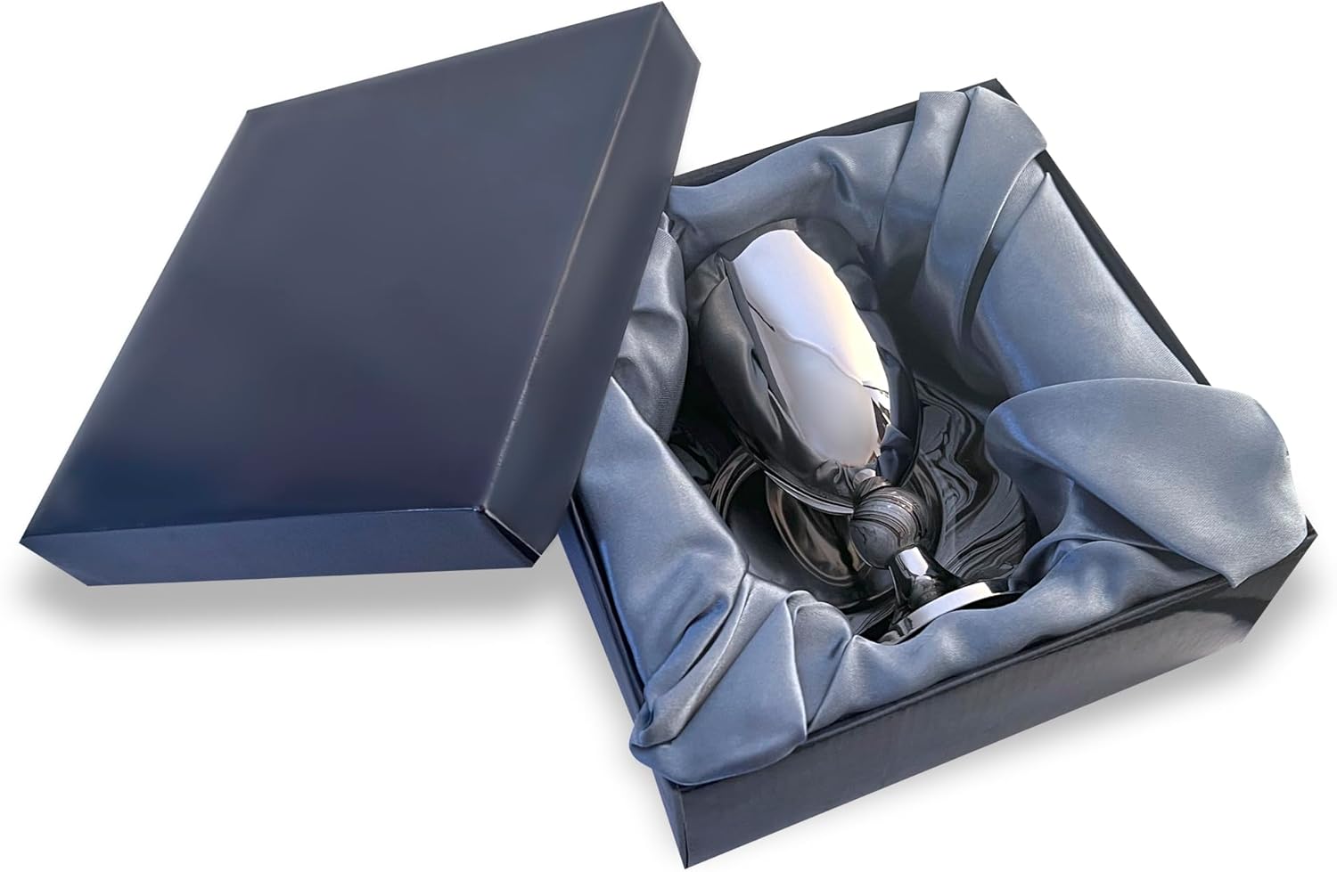 Zion Judaica Passover Seder Kiddush Cup Set 5.5" Elegant Marble Decal Gift Boxed Polished Finished Footed Wine Cup 5.5 oz Shabbat Goblet & Tray Table Décor for Pesach Luxurious Elijah Cup