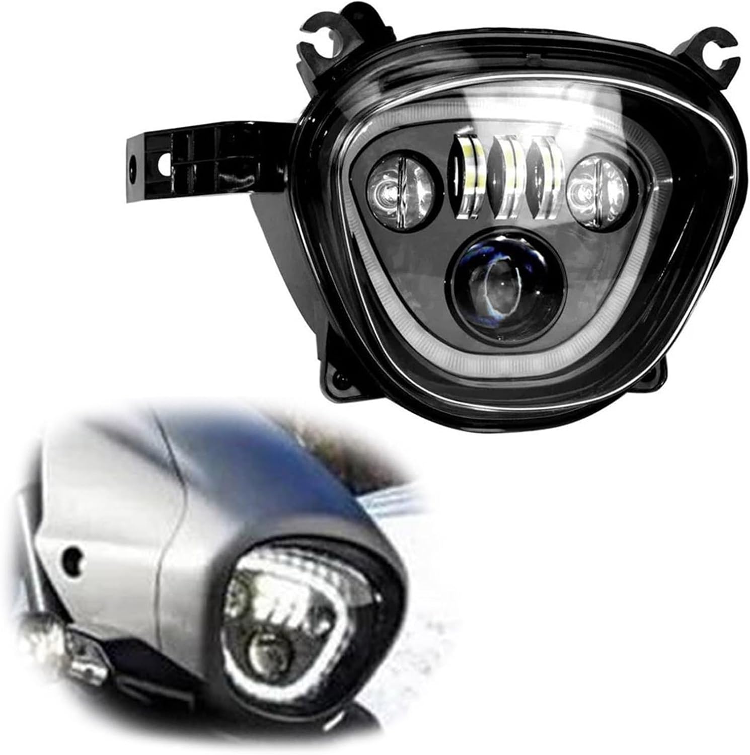 バイク用フロントヘッドライト に適合する 忍者 ZX-6R ZX636 2013 2014