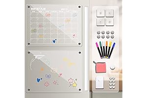 Acrylic Calendar for Fridge - 2 Pack