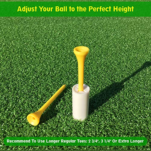 SkyLife Golf Rubber Tee Holder Set 2inch 4 Count for Driving Range Golf Practice Mat (2in 4count) - Thumbnail 5