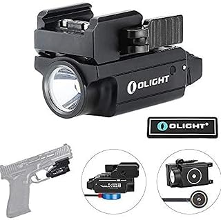 OLIGHT PL-Mini 2 Valkyrie 600 Lumens Magnetic USB Rechargeable Compact Weaponlight with Adjustable Rail, High Performance CW LED Tactical Flashlight with Built-in Battery