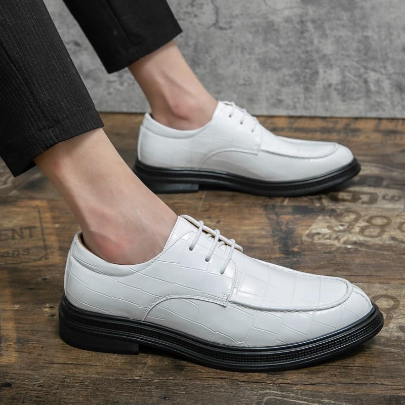 White Mens Dress Shoes Men's Formal Original Leather Italian Skin Shoes for Men Casual Business Luxury Social Male Shoe2