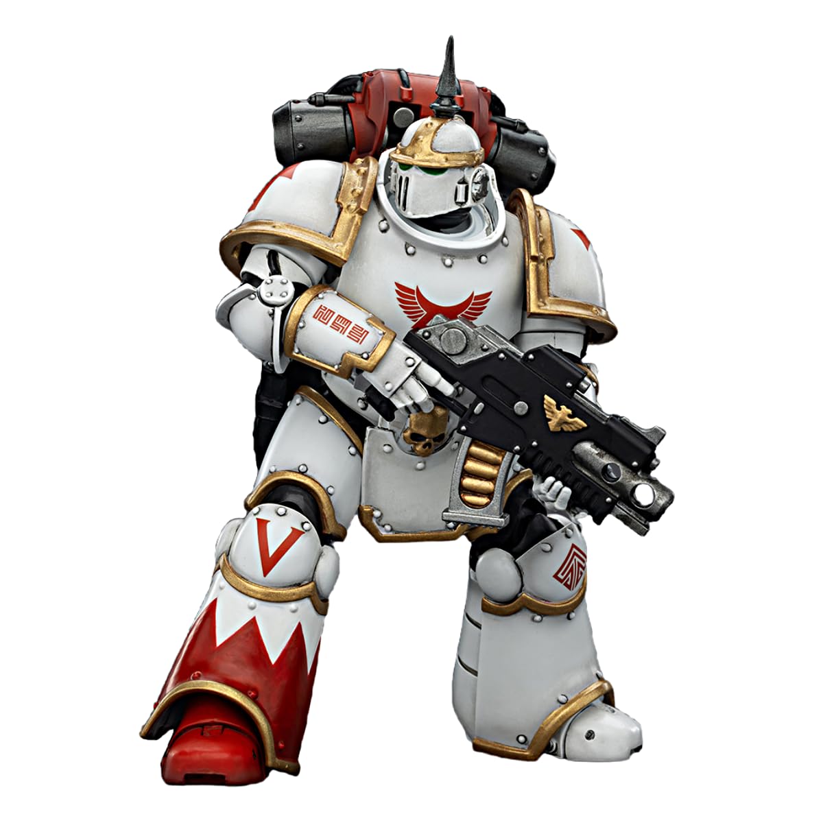 TOYVERSE JOYTOY Warhammer The Horus Heresy White Scars Vth Legion MKIII Iron Armour Tactical Legionary 1/18 Scale Action Figure Character Model 15+