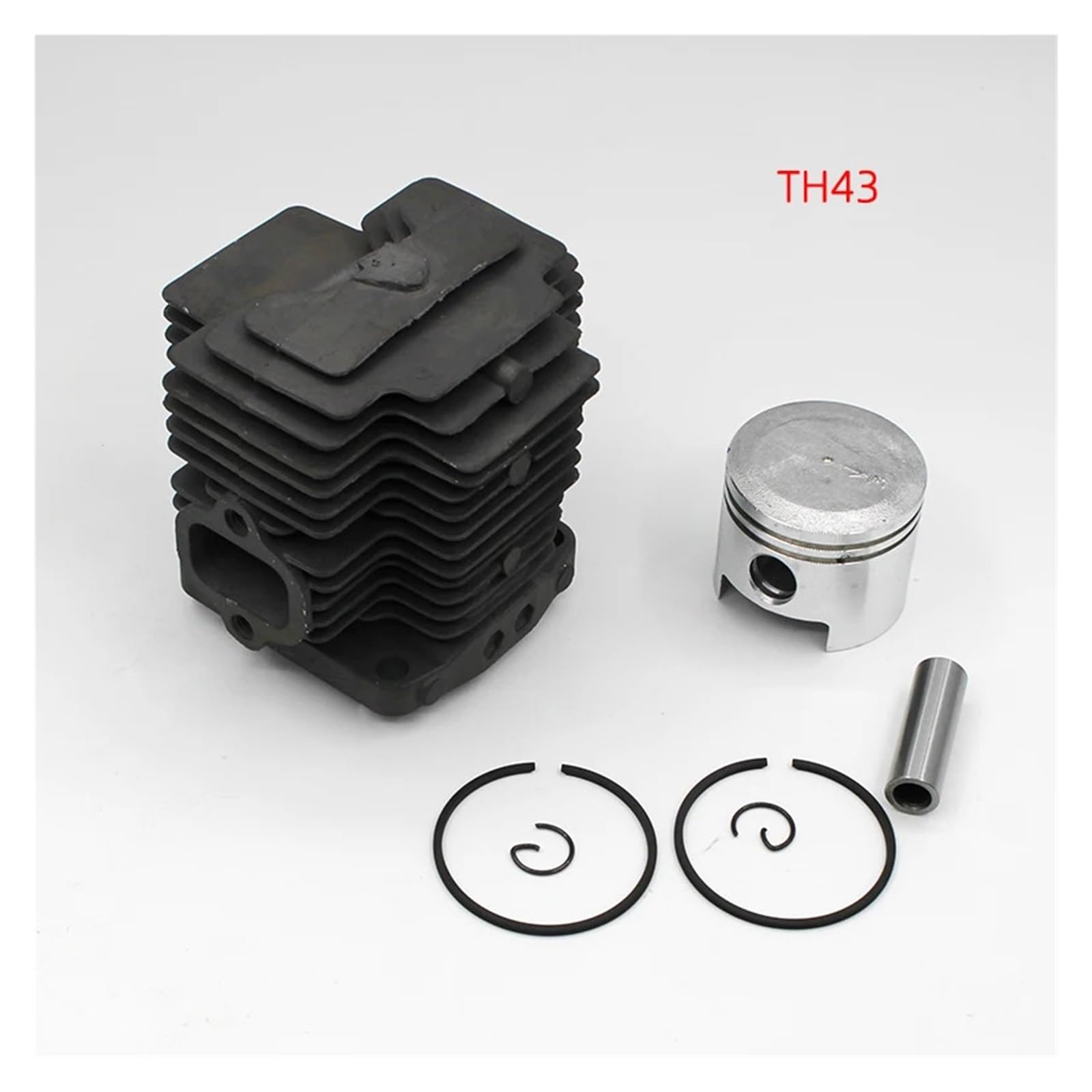 Kit de pistón de Cilindro de 41,5 mm y 44 mm Compatible con K-wasaki TH48, TH43, Kbl48, KBH48, TH430, KBH43A, KAAZ, cortadora de cepillos, Herramientas de jardín y Piezas.(Th43 41.5mm)