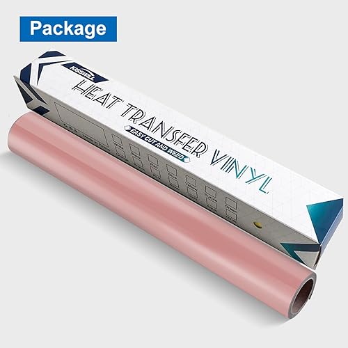 Miniatura 4 de KISSWILL Rollos de vinilo de transferencia de calor de poliuretano para camisetas, rollos de vinilo HTV de 12 pulgadas x 6 pies para Silhouette