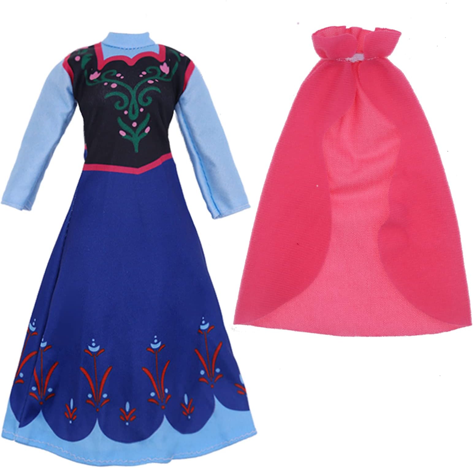 MLcnleS 11.5 inch Doll Clothes - Toys for Girls, Snow Dress for 11.5 inch Doll Clothes - Doll 6 Sets Classic Dresses - Doll Party Gown Girls Gift