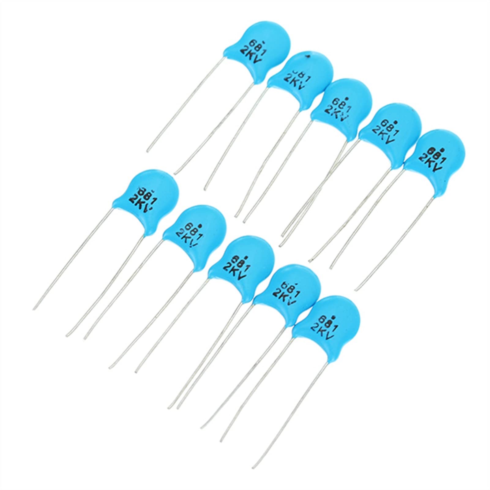 Condensatori 200 pz/lotto Assortimento di Condensatori Ceramici Set 1KV 2KV 3KV Condensatori Ad Alta Tensione Assortiti Kit di Capacità 20 valore * 10 pz 18pF-223 M Passive Components