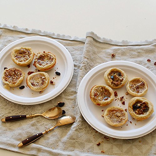 일회용 에피타이저 & 디저트 접시 70개입 Classic White Round Appetizer and