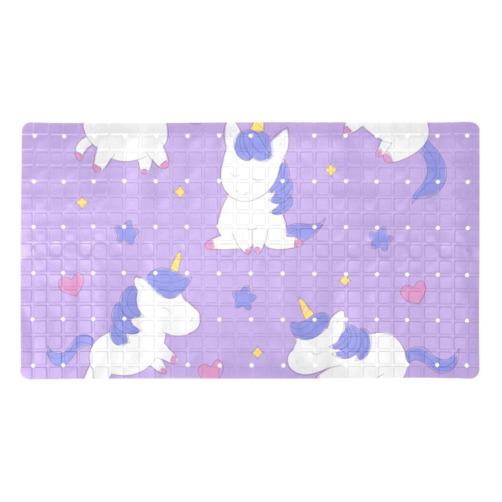 Tapis de douche antidérapant baignoire lavable en machine à ventouses