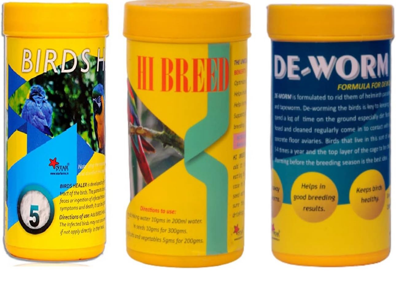 See full amazon price history chart for Star Farms Hi Breed 100g + Birds Healer 100g + De Worm 100g Pack of 3 by Jhenver Star Farms Hi Breed 100g + Birds Healer 100g + De Worm 100g Pack of 3 by Jhenver (B0C4HJJYRH) Amazon Price History, Amazon Price Tracker