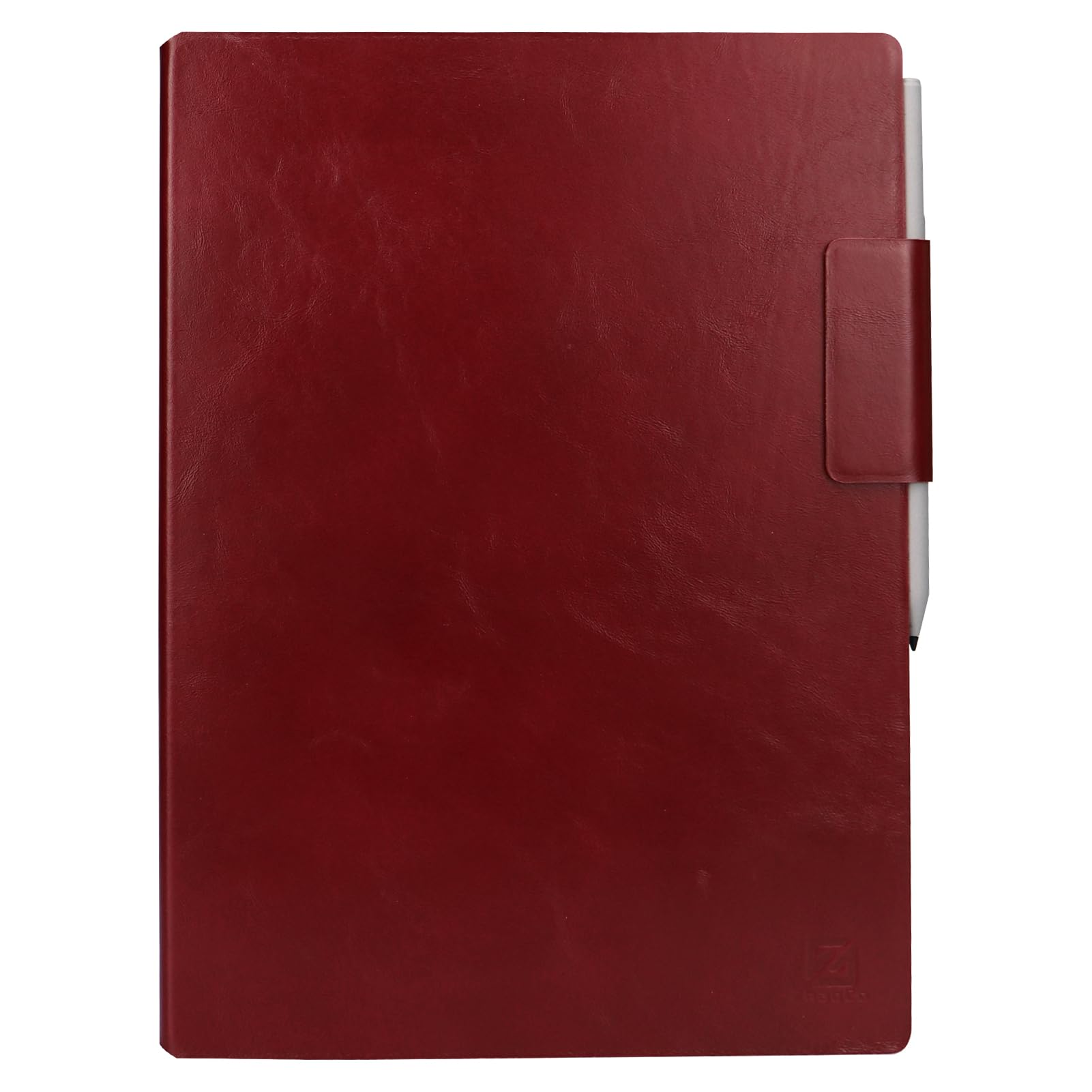ZhaoCo Hülle Echtes Leder für Remarkable Paper Pro Tablet 11.8" 2024, Schlanke Magnetische Schutzhülle Buch Folio Cover - Wein