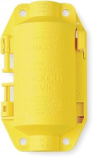 Plug Lockout, Yellow, 3/8In Shackle Dia.
