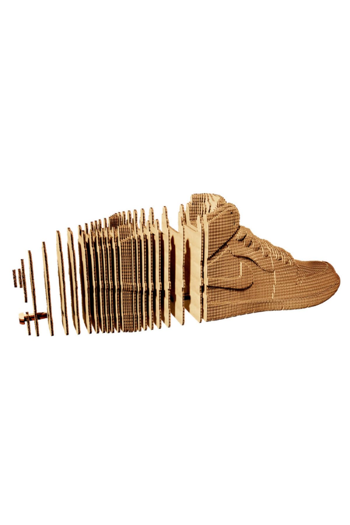 Zapatilla de puzle 3D de cartón reciclado