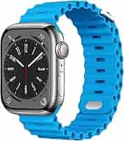 Apple Watch Ultra 49mmケース用ブルーオーシャンバンド Amazon.com: Apple Watch Band - Ocean Band (49mm) - Blue