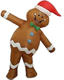 Christmas Inflatable Costume Adult,Gingerbread Man Costume,Blow Up Xmas Character Costumes for Women Men Cosplay Party