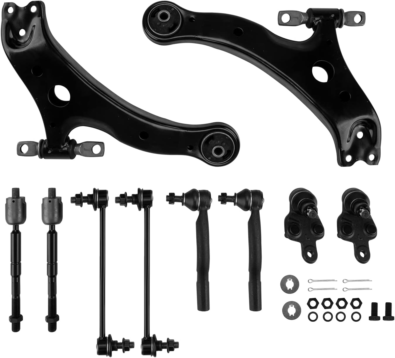 KAX Front Lower Control Arms w/Ball Joint Sway Bar Tie Rods