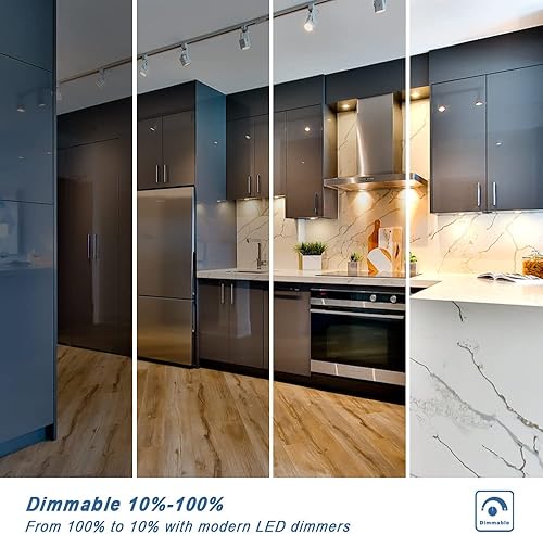 Miniatura 5 de Likanic Bombillas LED PAR16, 7 W (50 W equivalente) 500lm E26 foco regulable de base media, ángulo de haz de 35  3000 K, blanco cálido, bombillas