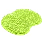Shower Foot Scrubber Mat Back Washer Back Exfoliating Bath Wash Pad Wall Mounted Slip Suction Cups Foot Scrubber for Use in Shower Cups Foot Cleaner for Men and Women