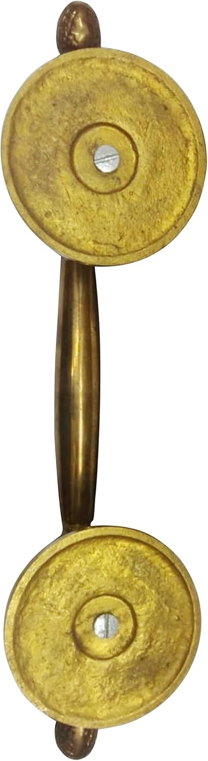Adonai Hardware 311mm Chedorlaomer Decorative Brass Door Pull on Rose