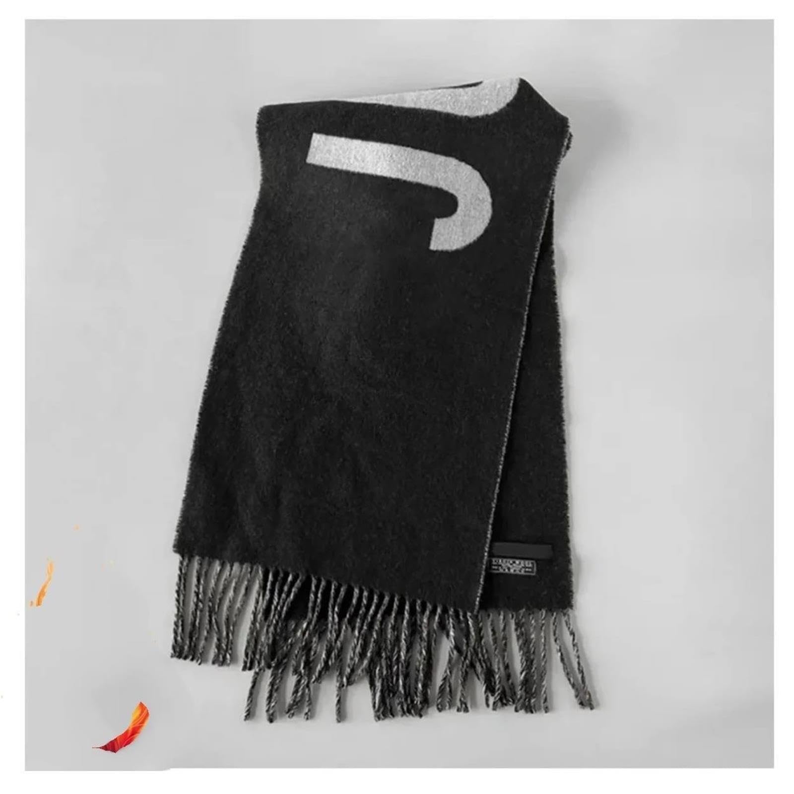 Thick Soft Wool Cashmere Scarf for Women Winter Warm Wrap