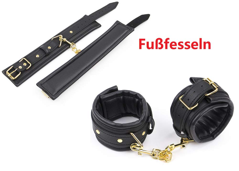 Ensemble de bondage en cuir rembourré