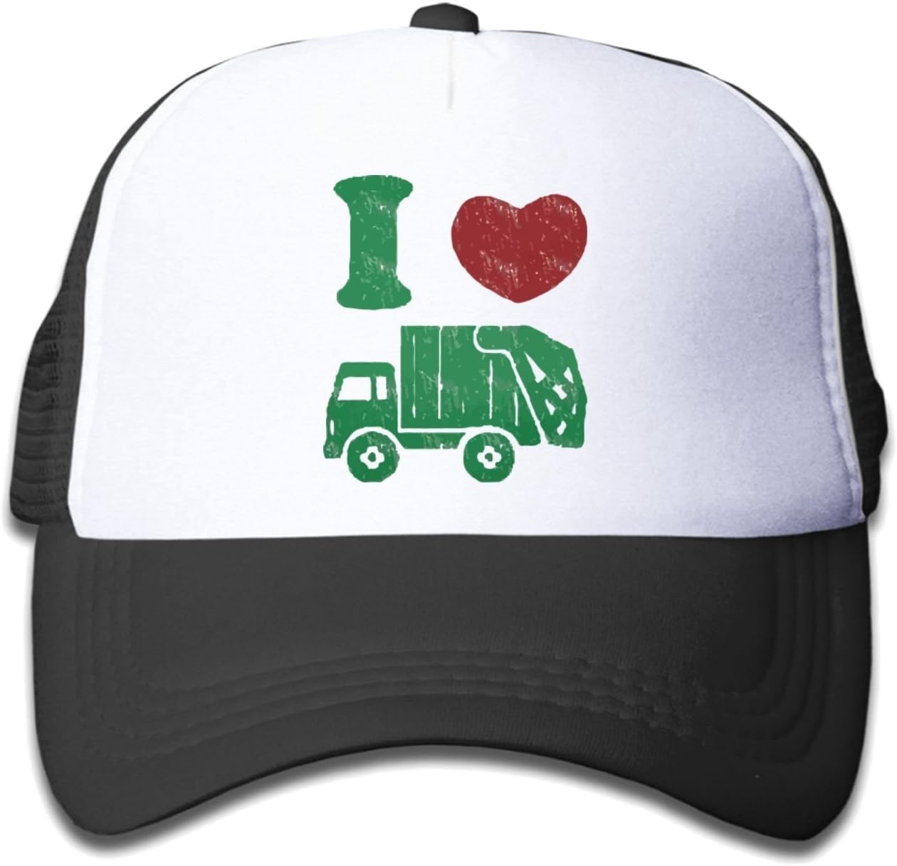 Waldeal Boys' I Love Garbage Trucks Hat Trash Trucker Mesh Cap Birthday Gift
