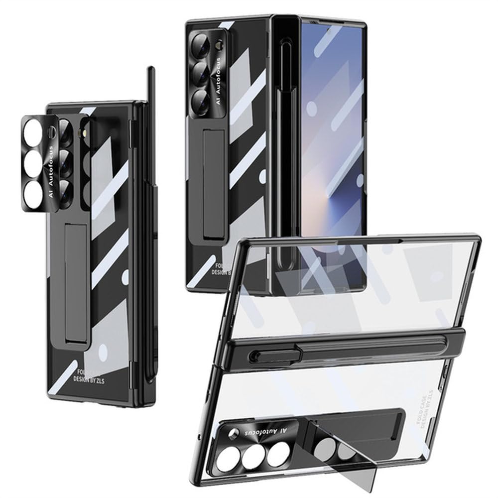 Protection Charnière Galaxy Z Fold 5 6 Coque Transparente avec Support - 8