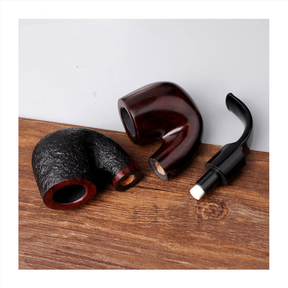 Amazon.co.jp: 木製タバコパイプフルベントスモーキングパイプ、パイプ