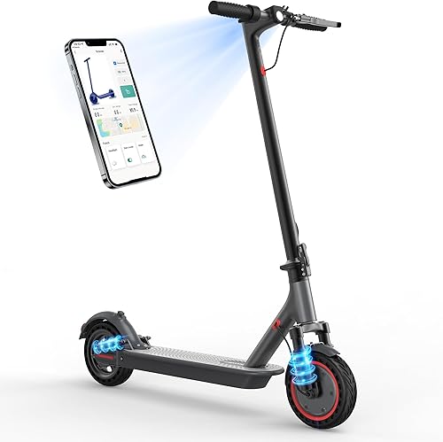 MAXSHOT Scooter eléctrico para adultos, 22 Mph, rango de 19 a 31 millas, neumáticos de 10 pulgadas, scooter eléctrico para adultos con motor de 500