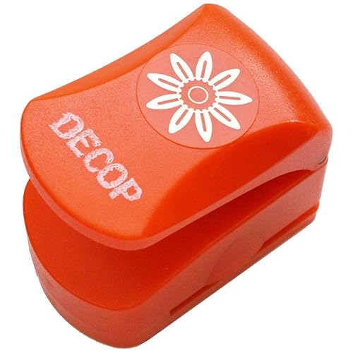 DECOP 4106638 - Punzón para manualidades, diseño de girasol, tamaño pequeño, color naranja