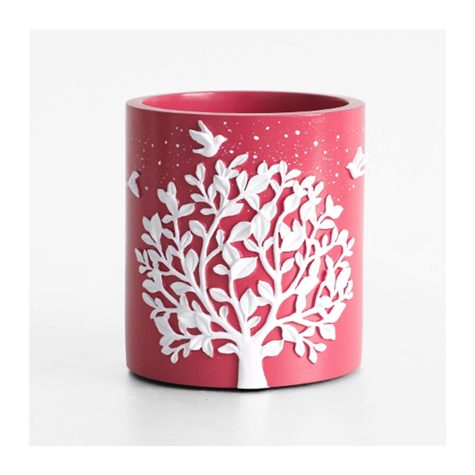 Stifteköcher Stiftbecher Harz Runde Stifthalter Modernes Einfache Niedliche Bleistift Tasse Pot Studt Schreibtisch Liefert Pen Bucket Schreibtisch Organizer Make-Up Pinsel Holder Stifteköcher Schreibt