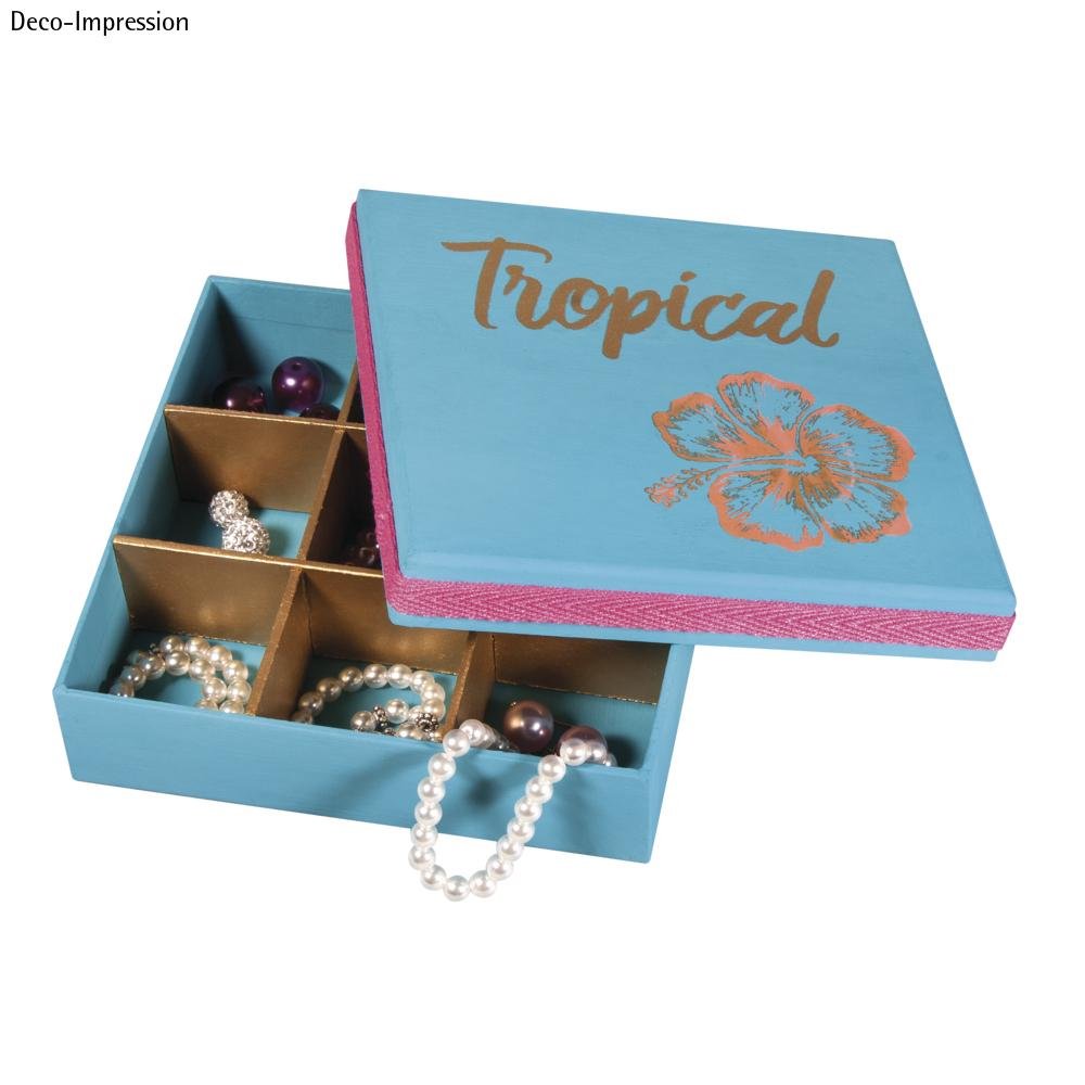 Rayher 71748000 Paper Mache Sorting Box FSC Recycled 100% 14 x 14 x 3.5 cm Q