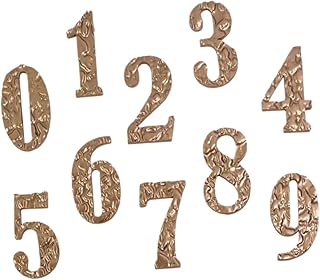 Uonlytech 10pcs Mailbox 3D Three-Dimensional House Number Apartment Door Numbers Street Address Plaques Numbers Front Door Number Sign Numbers Stickers Metal Mailbox Post Adhesive Stickers