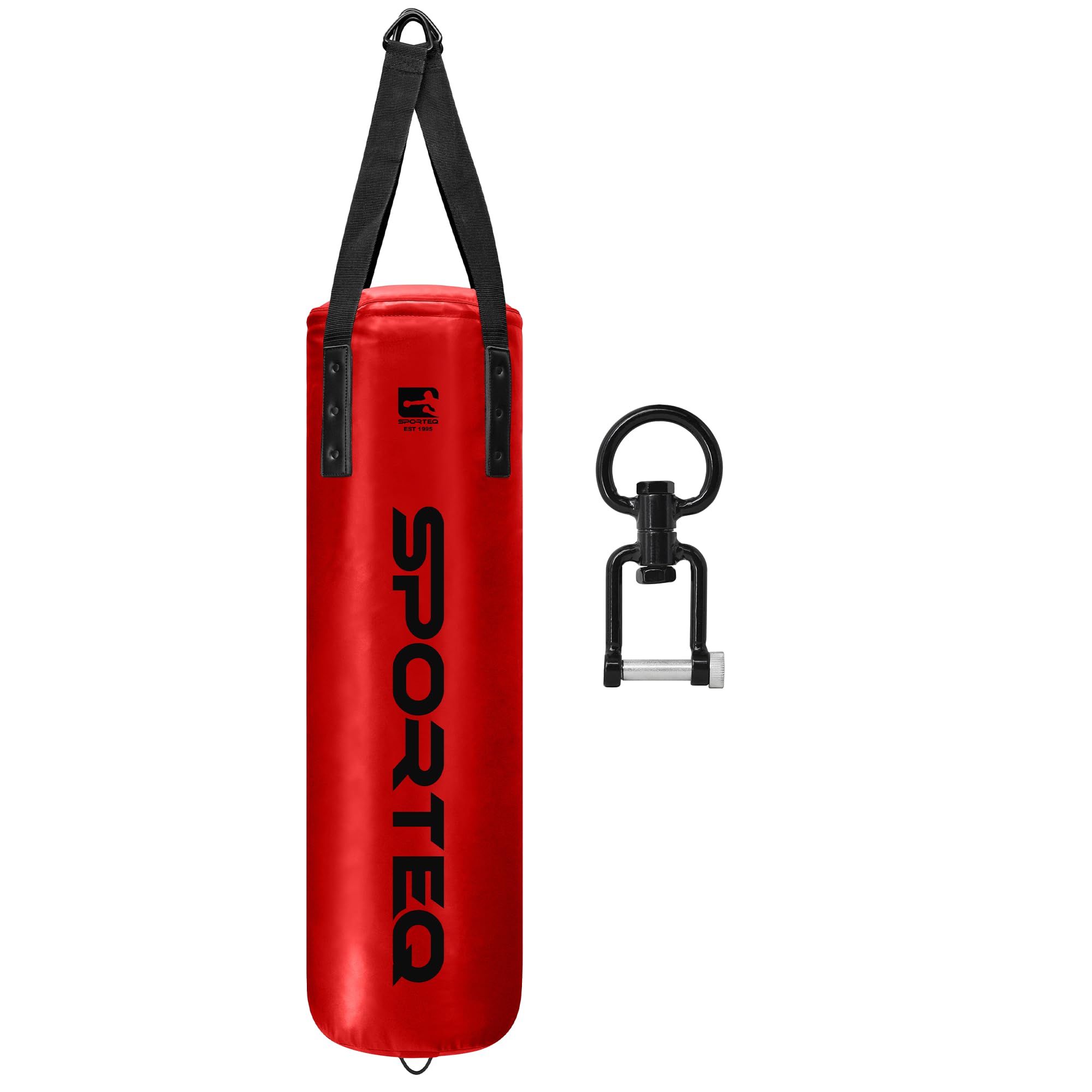 Sporteq Dyno Heavy Filled Punch Bag 3FT, 4FT & 5FT for All Ages & Genders | Boxing Martial Arts Kickboxing Muay Thai Karate | Home & Commercial Gym Use