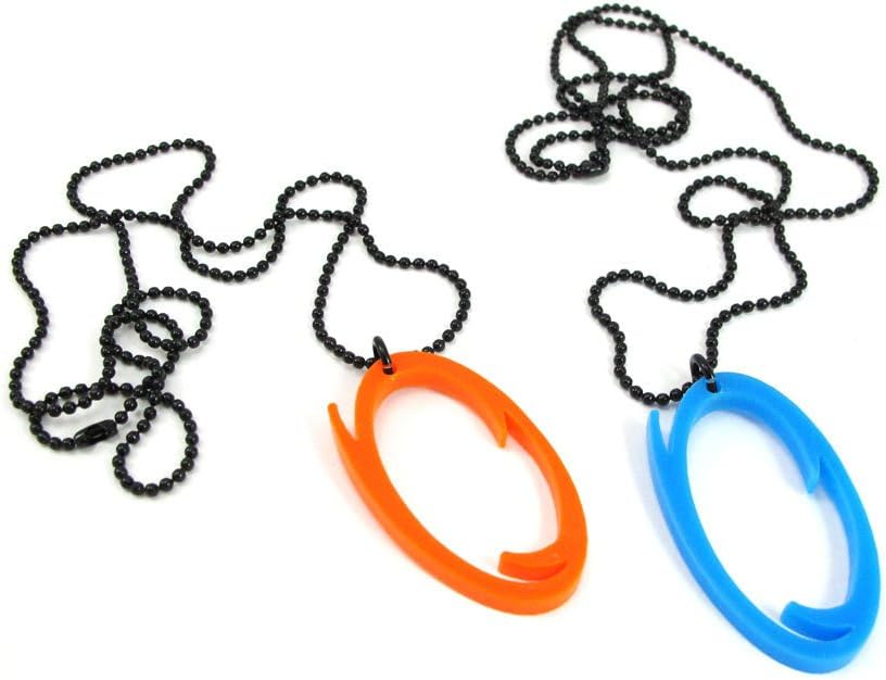 Milkool Portal Acrylic Necklaces - A Friendship Set - Length 60cm Ball Chain