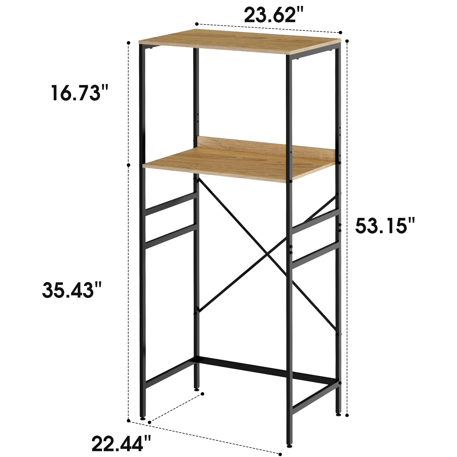 QieerHior Mini Fridge Shelf Mini Fridge and Microwave Stand Over Mini Fridge Storage Rack Height Adjustable Microwave and Fridge Stand Suitable for Dorm, Kitchens, Offices, Yellow