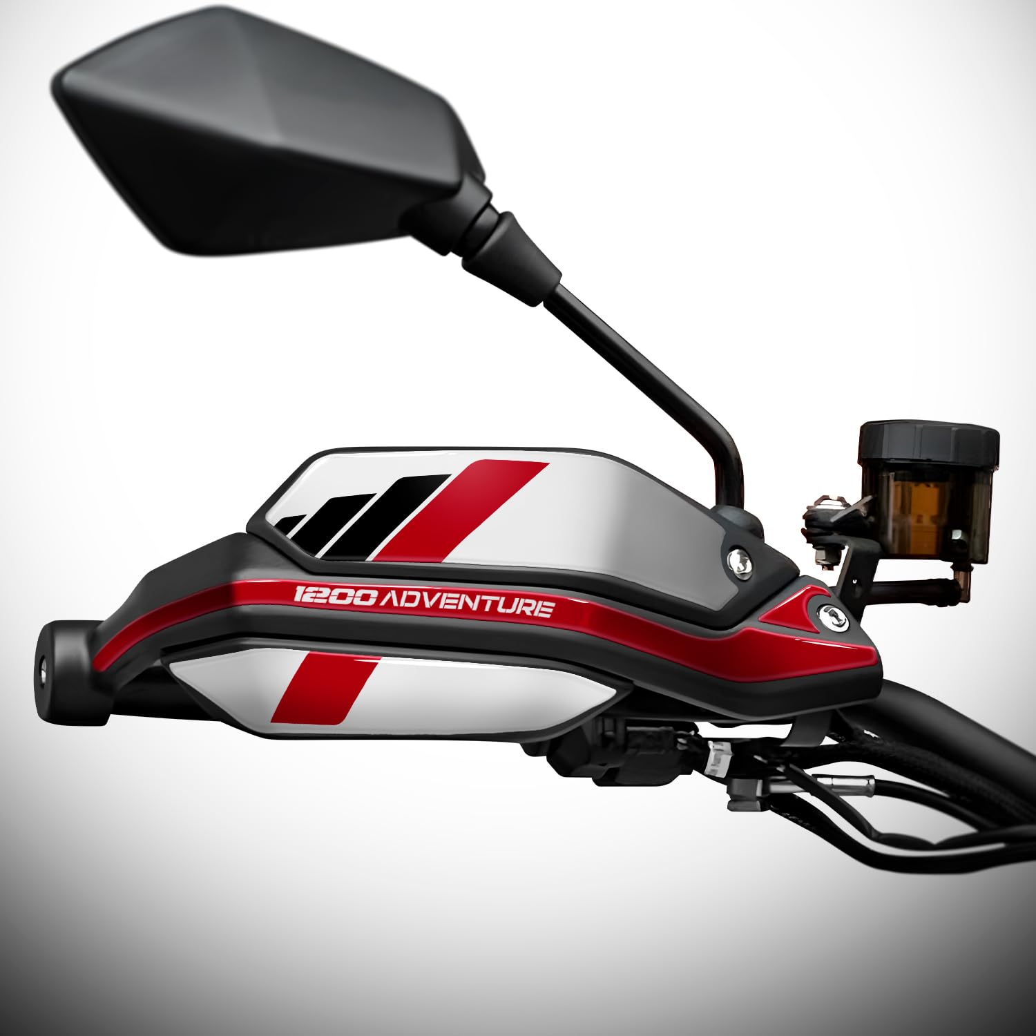 Az Graphishop FM-APA-1200 - Adhesivos protectores de manos compatibles con Moto Morini X-cape 1200 2026, protección contra golpes y arañazos, fabricado en Italia FM-APA-1200 (blanco ártico)