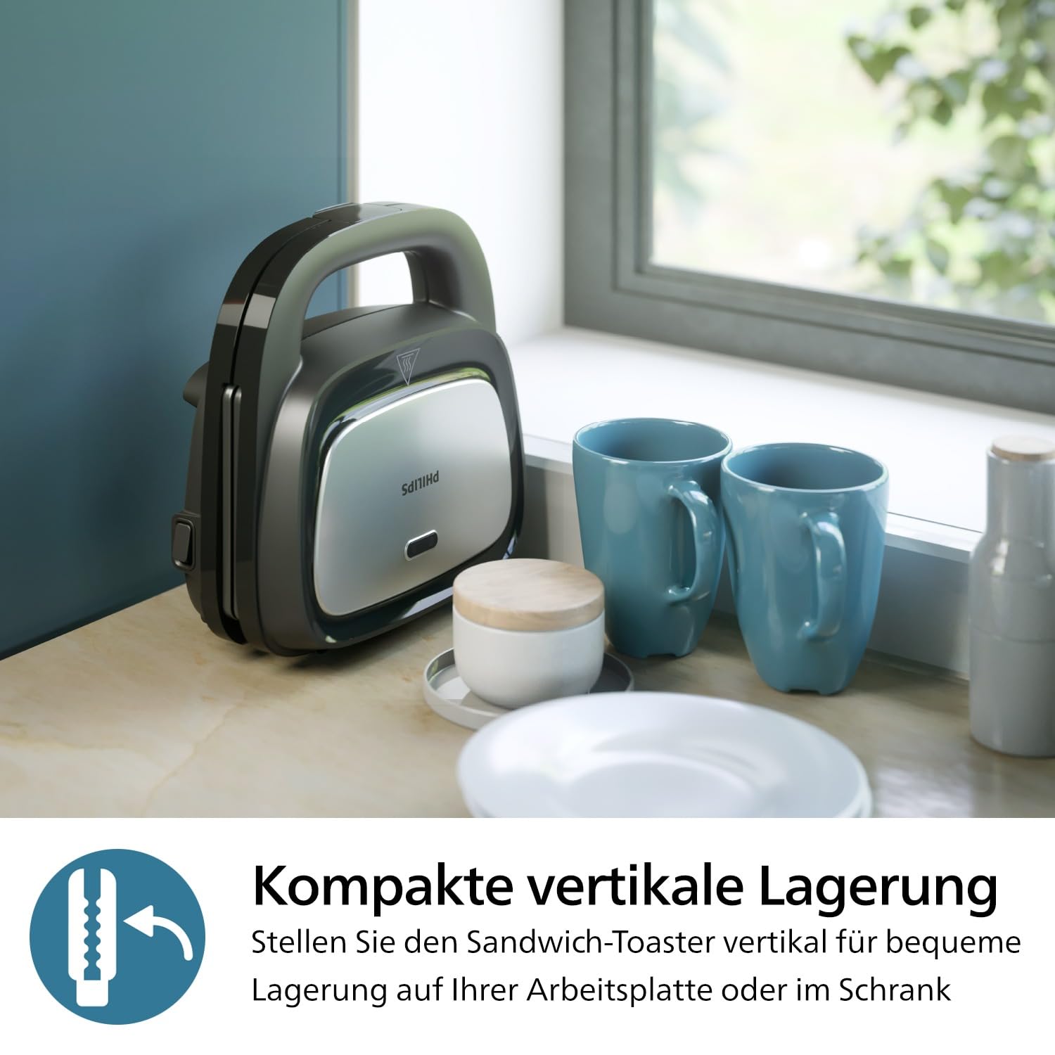 Philips 5000-Serie 3-in-1 Sandwichmaker 750W Schwarz HD2350/80