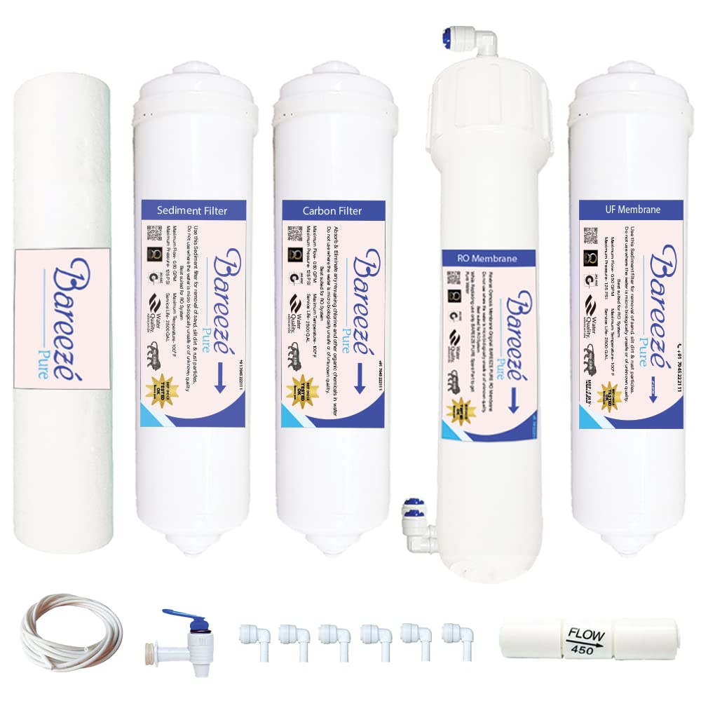 Bareeze Pure Kent Ace Star RO+UF Filter Kit 1 RO Year Service kit for Kent Ace Star Amazon.in