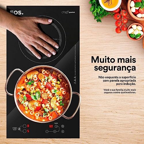 Cooktop de Indução 4 Bocas Eos Freezone 7000w Eci04eptf 220v